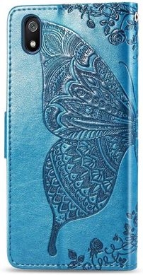 Чехол Butterfly для Xiaomi Redmi 7A книжка кожа PU голубой