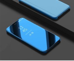 Чехол Mirror для Huawei Y6 2018 / Y6 Prime 2018 книжка зеркальный Clear View Blue