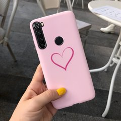 Чохол Style для Xiaomi Redmi Note 8T силіконовий бампер Рожевий Heart