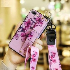 Чехол Lanyard для Iphone 7 Plus / Iphone 8 Plus бампер с ремешком Rose