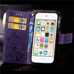 Чохол Clover для iPhone 5 / 5s / SE Книжка шкіра PU Purple