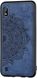 Чехол Embossed для Samsung M10 2019 / M105F бампер накладка тканевый синий