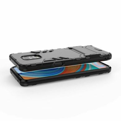 Чехол Iron для Xiaomi Redmi Note 9S бронированный бампер Black