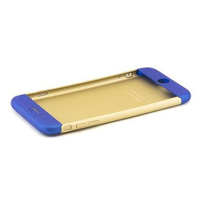 Чехол GKK 360 для Iphone 7 Plus / 8 Plus Бампер оригинальный без выреза Gold-blue