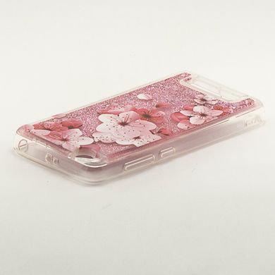 Чехол Glitter для Xiaomi Redmi 4A Бампер Жидкий блеск Sakura
