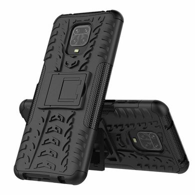 Чехол Armor для Xiaomi Redmi Note 9 Pro противоударный бампер Black