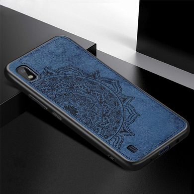 Чохол Embossed для Samsung M10 2019 / M105F бампер накладка тканинний синій