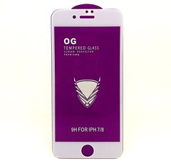 Защитное стекло OG 6D Full Glue для Iphone 7 / Iphone 8 белое