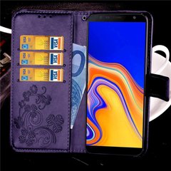 Чохол Clover для Samsung Galaxy J6 Plus 2018 / J610 / J6 Prime книжка шкіра PU фіолетовий