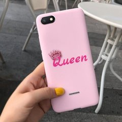 Чохол Style для Xiaomi Redmi 6A Бампер силіконовий Рожевий Queen
