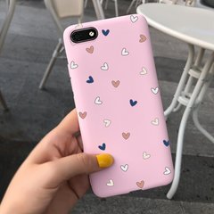 Чехол Style для Huawei Y5 2018 / Y5 Prime 2018 (5.45") Бампер силиконовый Розовый Tricolor Hearts