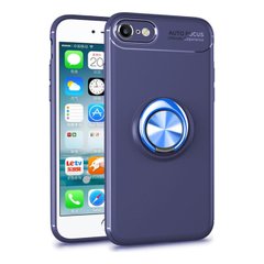 Чехол TPU Ring для Iphone 7 / 8 бампер оригинальный с кольцом Blue
