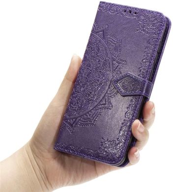Чохол Vintage для Huawei Y6 2019 книжка шкіра PU з візитницею фіолетовий