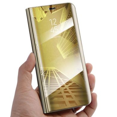 Чехол Mirror для Samsung Galaxy J5 2016 J510 книжка зеркальный Clear View Gold
