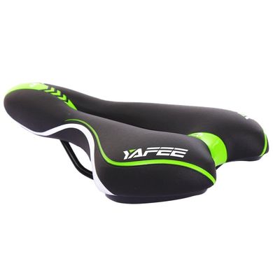 Велосипедное седло YAFEE YF-1034-3 сиденье для велосипеда 280x160 Black-Green