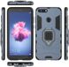 Чохол Iron Ring для Huawei P Smart 2018 / FIG-LX1 / FIG-LA1 броньований Бампер Броня Dark-Blue