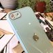 Чехол Color-Glass для Iphone SE 2020 бампер с защитой камер Turquoise