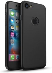 Чехол Dualhard 360 для Iphone 5 / 5s / SE оригинальный Бампер с яблоком БЕЗ СТЕКЛА Black