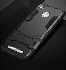Чохол Iron для Xiaomi Redmi 3S / Redmi 3 Pro броньований бампер Броня Black