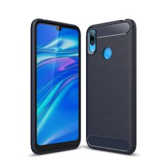 Чохол Carbon для Huawei Y7 2019 бампер оригінальний Blue