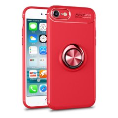 Чохол TPU Ring для Iphone 7/8 бампер оригінальний з кільцем Red