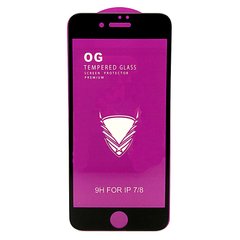 Захисне скло OG 6D Full Glue для Iphone 7 / Iphone 8 чорне