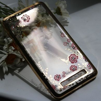Чехол Luxury для Xiaomi Redmi 4a Ультратонкий Бампер Gold