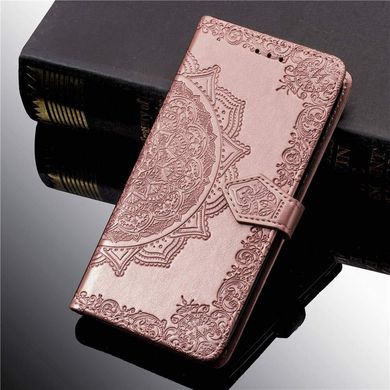 Чехол Vintage для Huawei Y5 2018 / Y5 Prime 2018 / DRA-L21 книжка с тиснением Розовый