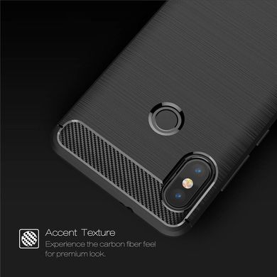 Чехол Carbon для Xiaomi Redmi Note 5 / Note 5 Pro Global бампер оригинальный Black