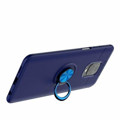 Чехол TPU Ring для Xiaomi Redmi Note 9S бампер с подставкой кольцом Blue