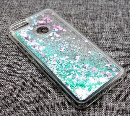 Чехол Glitter для Xiaomi Mi A1 / Mi 5x Бампер Жидкий блеск бирюзовый