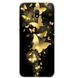 Чехол Print для Xiaomi Redmi 8A силиконовый бампер Butterflies Gold