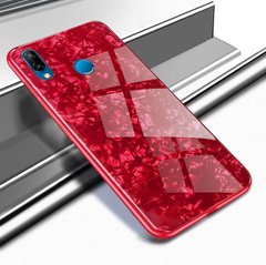 Чехол Marble для Huawei P Smart Plus / Nova 3i / INE-LX1 бампер мраморный оригинальный Красный