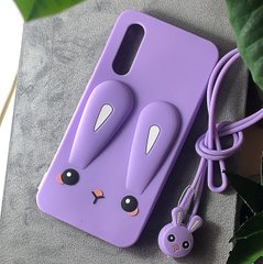Чохол Funny-Bunny для Xiaomi Mi 9 Lite / Mi CC9 бампер гумовий заєць Бузковий