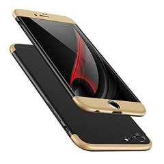 Чохол GKK 360 для Iphone 6 Plus / 6s Plus Бампер оригінальний без вирізу Black-Gold