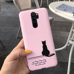 Чехол Style для Xiaomi Redmi Note 8 Pro силиконовый бампер Розовый Cat
