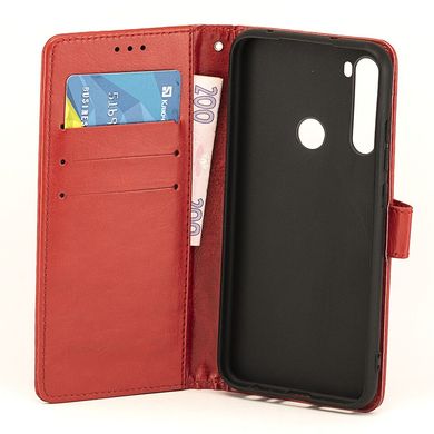 Чехол Idewei для Xiaomi Redmi Note 8T книжка кожа PU красный