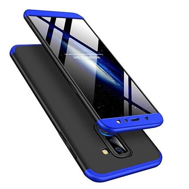 Чохол GKK 360 для Samsung A6 Plus 2018 / A605 бампер Black-Blue