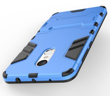 Чехол Iron для Xiaomi Redmi Note 4 бронированный Бампер Броня Blue