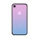 Чехол Amber-Glass для Iphone 6 Plus / 6s Plus бампер накладка градиент Purple-Blue