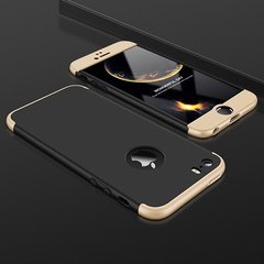 Чехол GKK 360 для Iphone 6 Plus / 6s Plus Бампер оригинальный с вырезом накладка Black-Gold
