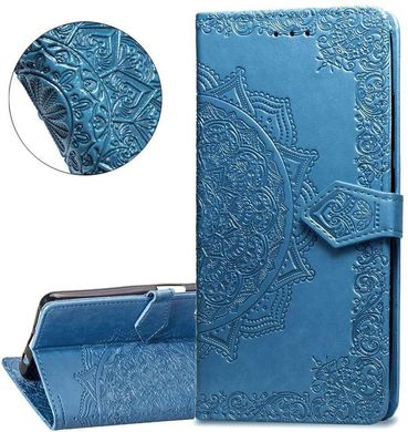 Чехол Vintage для IPhone SE 2020 книжка кожа PU голубой