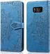 Чохол Vintage для Samsung Galaxy S8 Plus / G955 книжка з візерунком блакитний