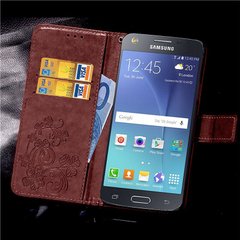 Чохол Clover для Samsung Galaxy J7 Neo / J701 книжка жіночий коричневий