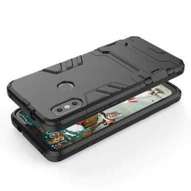 Чохол Iron для Xiaomi Redmi Note 6 Pro бампер броньований Black