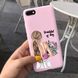 Чохол Style для Huawei Y5 2018 / Y5 Prime 2018 (5.45") Бампер силіконовий Рожевий Girl with a bouquet