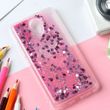 Чохол Glitter для Meizu MX6 Бампер Рідкий блиск серце рожевий
