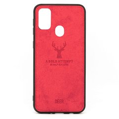 Чехол Deer для Samsung Galaxy M21 / M215 бампер противоударный Красный