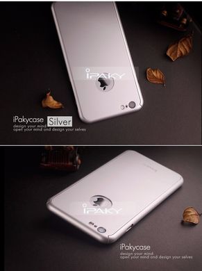 Чехол Ipaky для Iphone 6 Plus / 6s Plus бампер + стекло 100% оригинальный 360 с вырезом Silver