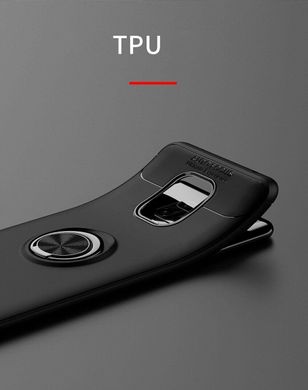 Чехол TPU Ring для Xiaomi Redmi Note 9 Pro бампер с подставкой кольцом Black